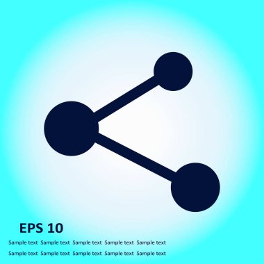 Pay işareti kutsal kişilerin resmi. Düz tasarım stili.