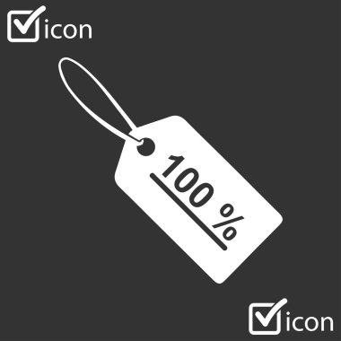 Satılık Etiketler simgesi. Düz tasarım stili. Vektör Eps 10.