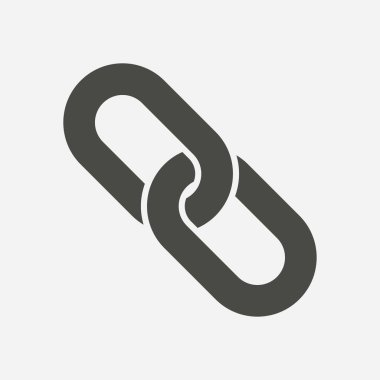 Bağlantı tek simge. Zincir bağlantı erkek.