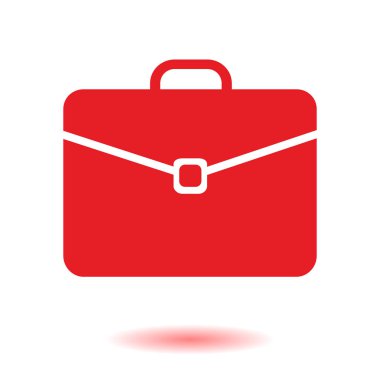 Evrak çantası ikonu, vektör illüstrasyonu. düz tasarım biçimi 