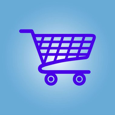 grafik alışveriş düz simgesi