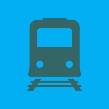 Tren simgesi. Metro erkek. Tren istasyonu işareti.