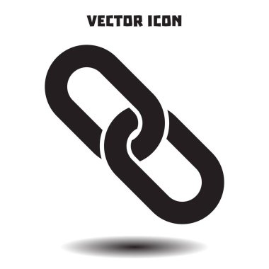 Bağlantı tek simge. Zincir bağlantı erkek.