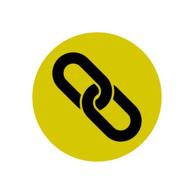 Bağlantı tek simge. Zincir bağlantı erkek.