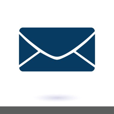 Düz simgesi mektup. Posta simgesini. 