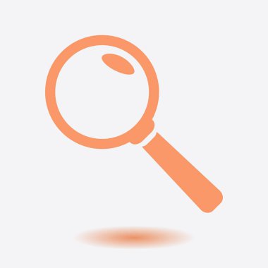 Loupe'un simgesi. Arama düğmesi . Büyüteç. 