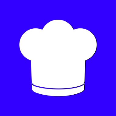 Chef şapka işareti simgesi. Şapka pişirme sembolü.