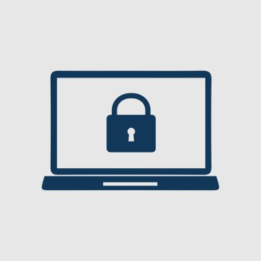 İnternet güvenliği konsepti ikonu. Tanımlama ve koruma simgesi.