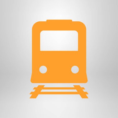 Tren simgesi. Metro erkek. Tren istasyonu işareti.