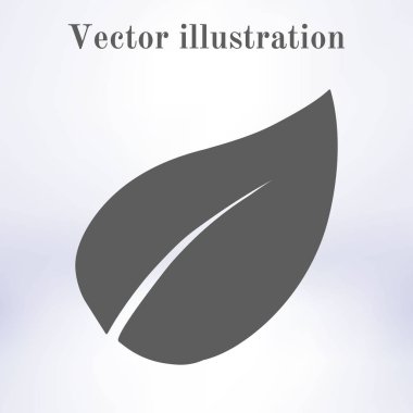 Yaprak simgesi. Taze doğal ürün. Organik ürün erkek. Düz tasarım stili.