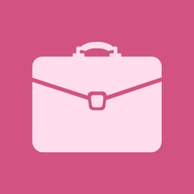 Evrak çantası ikonu, vektör illüstrasyonu. düz tasarım biçimi 