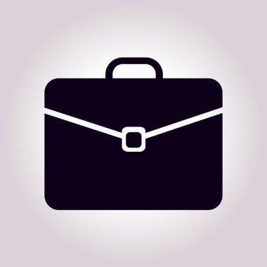 Evrak çantası ikonu, vektör illüstrasyonu. düz tasarım biçimi 