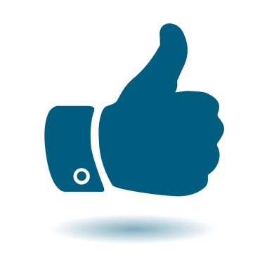 Simge gibi. El parmak tabela. Sembol başparmak. Düz tasarım stili. 