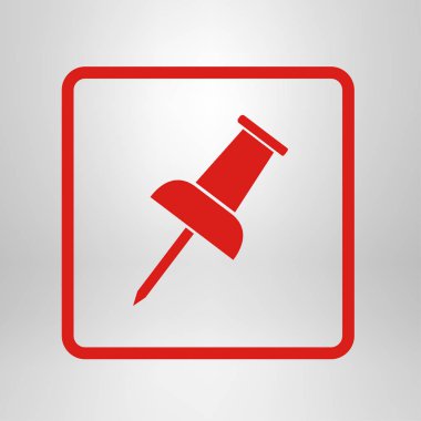  PIN simgesi itmek. Vektör Eps 10. 