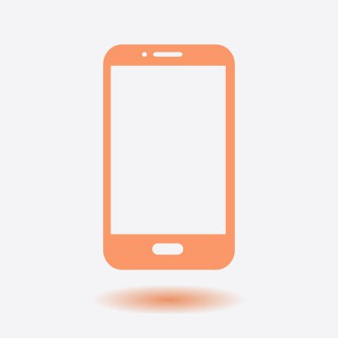 Akıllı telefon simgesinin vektör illüstrasyonu 