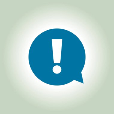  Ünlem işareti. Ünlem işareti. Tehlike uyarı sembolü. Düz tasarım stili. Vektör Eps 10.