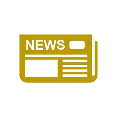  Simge haber. Düz tasarım. 