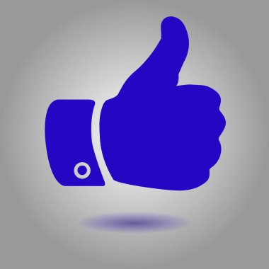 Simge gibi. El parmak tabela. Sembol başparmak. Düz tasarım stili. 