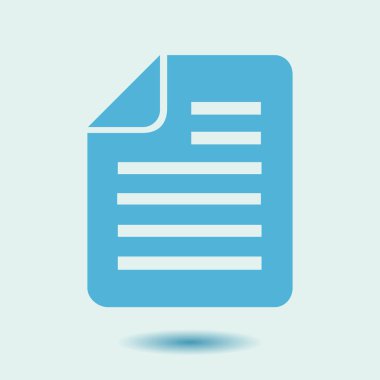 belge simgesi. vektör illüstrasyonu