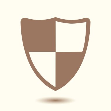 Kalkan kutsal kişilerin resmi. Koruma kavramı. 