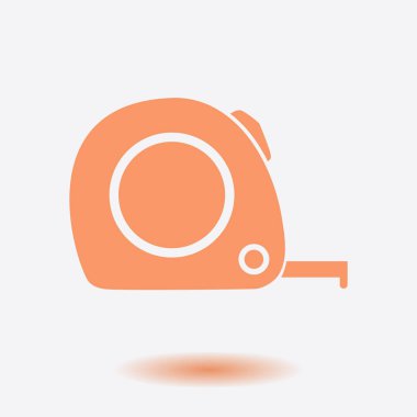  Mezura simgesi. Rulet inşaat erkek.