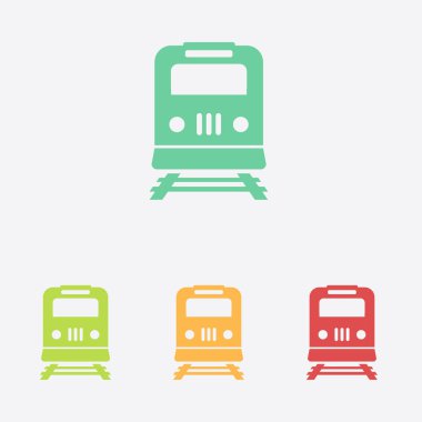 Tren simgesi. Metro sembolü. Tren istasyonu işareti.