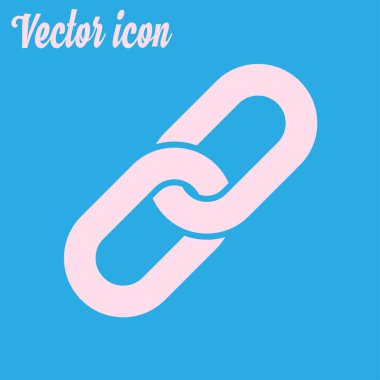 Bağlantı tek simge. Zincir bağlantı erkek.