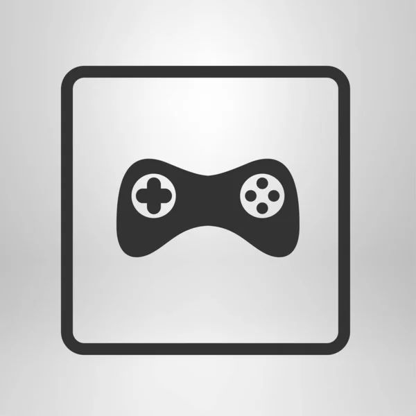 Gamepad Pictogram Vector Platte Ontwerpstijl — Stockvector