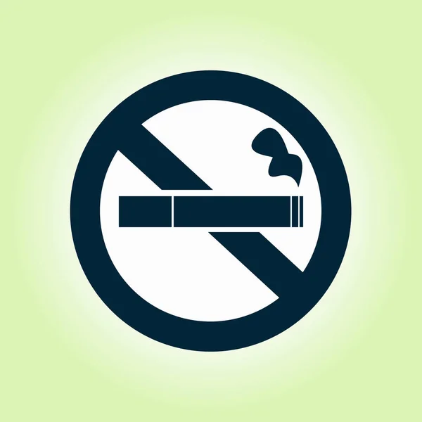 Smoke Icon Stop Smoking Symbol Vector Illustration Filter Tipped Cigarette — Stock Vector