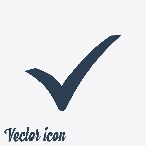 Check Mark Icon Flat Design Style Vector Eps — Stock Vector