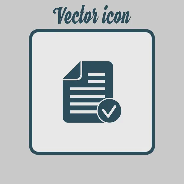 Documento Com Ícone — Vetor de Stock