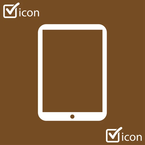 Modernes Digitales Tablet Symbol Flache Design Ikone — Stockvektor