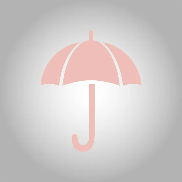 Знак Зонтика Символ Защиты Дождя Плоский Дизайн — стоковый вектор