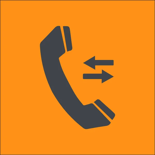 Telefoonpictogram Platte Ontwerpstijl Vector Eps — Stockvector