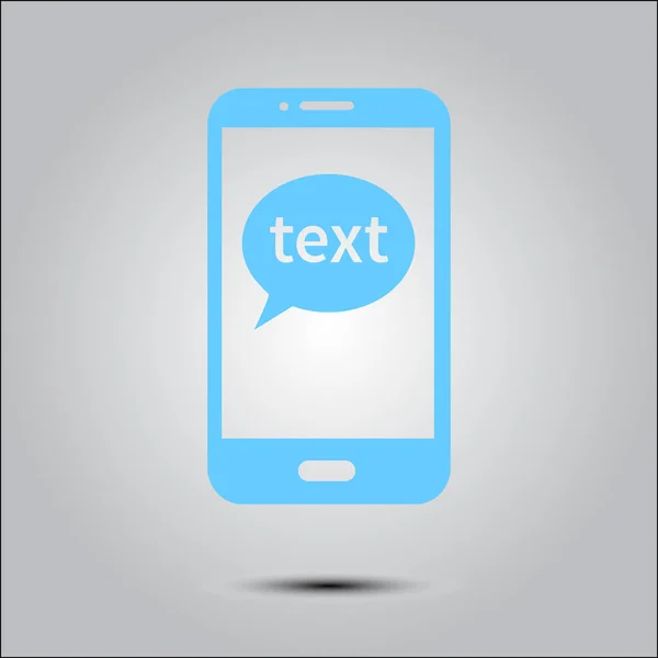 Mobile Chat Icon Mobile Phone Représentant Web Chatting Boîte Dialogue — Image vectorielle