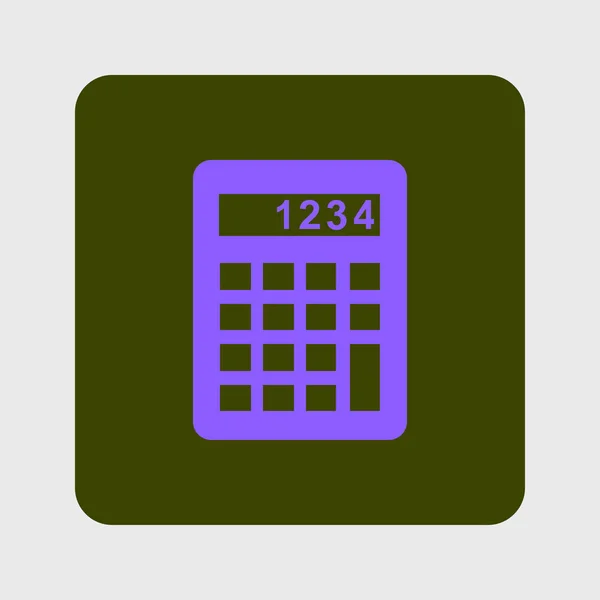 Calculator Icon Flat Design Style Eps — Stock Vector