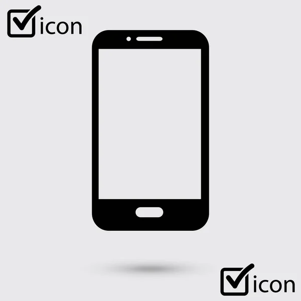 Ilustración Vectorial Del Icono Del Smartphone Estilo Diseño Plano — Archivo Imágenes Vectoriales