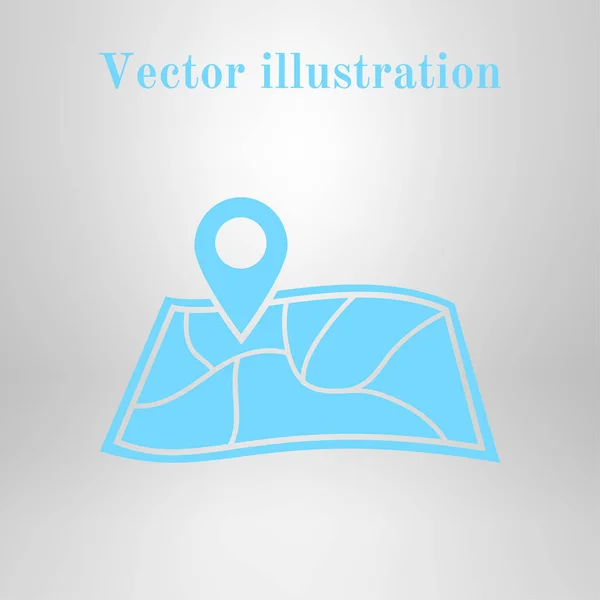Map Pin Icon Map Navigation Simbol — Stock Vector