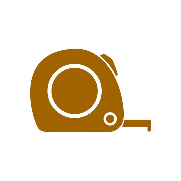 Icône Mesure Ruban Construction Roulette Simbol — Image vectorielle