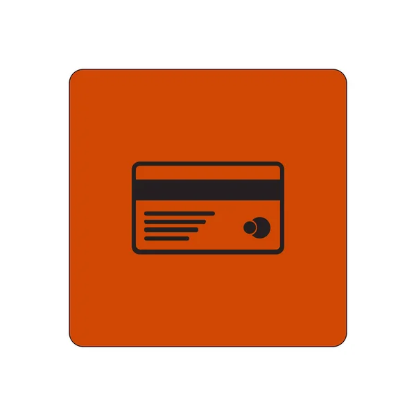 Ícone Cartão Crédito Vetorial Estilo Design Plano Eps — Vetor de Stock