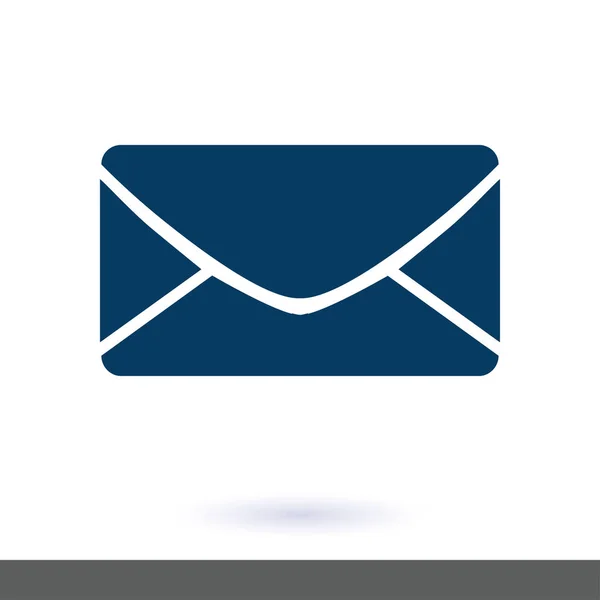 Icono Plano Letter Mail Icono — Vector de stock