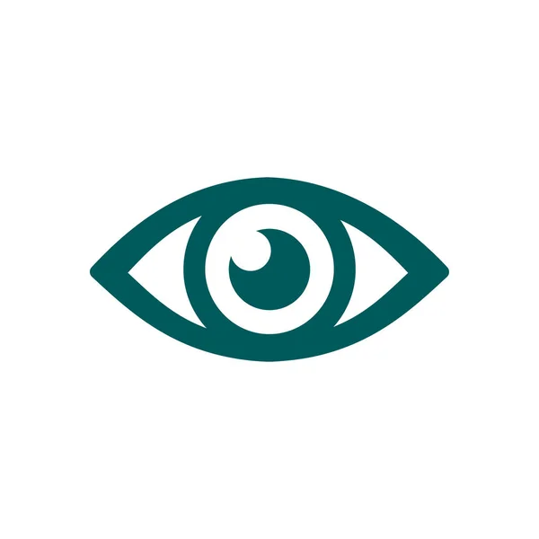 Pictogram Van Een Oog Platte Ontwerpstijl — Stockvector