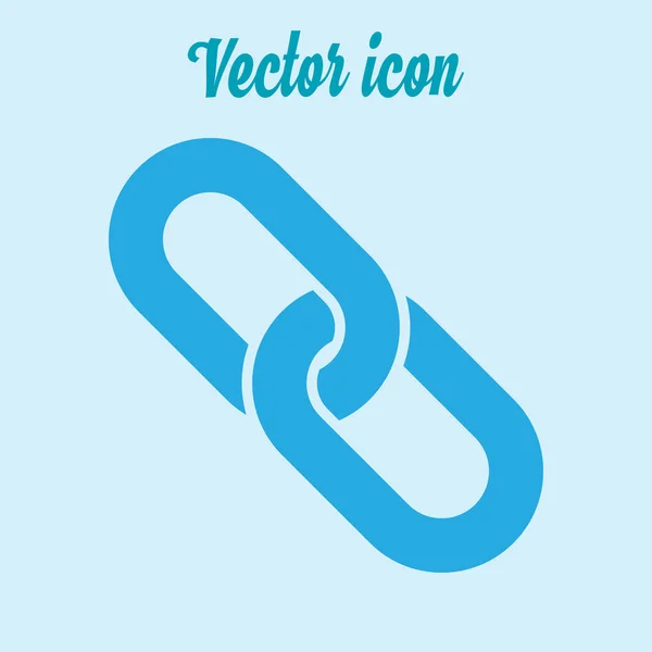 Enlace Único Icon Chain Link Simbol — Vector de stock