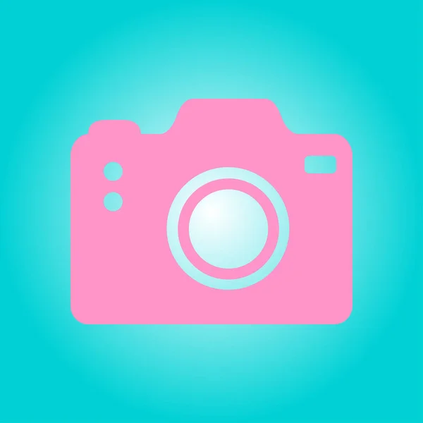 Photo Camera Simbol Dslr Camera Sign Icon Digital Camera Flat — Stock Vector