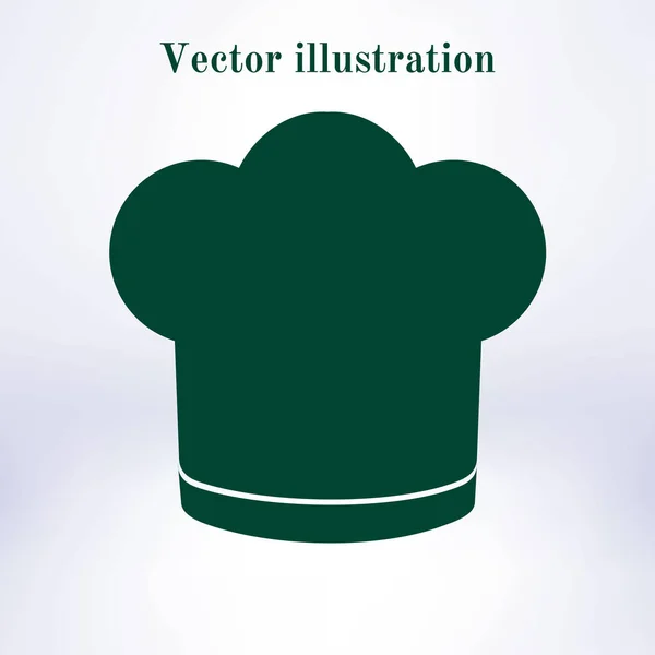 Chef Sombrero Signo Icono Sombrero Símbolo Cocina — Vector de stock