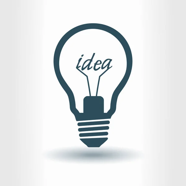 Light Lamp Sign Icon Idea Symbol — Stock Vector