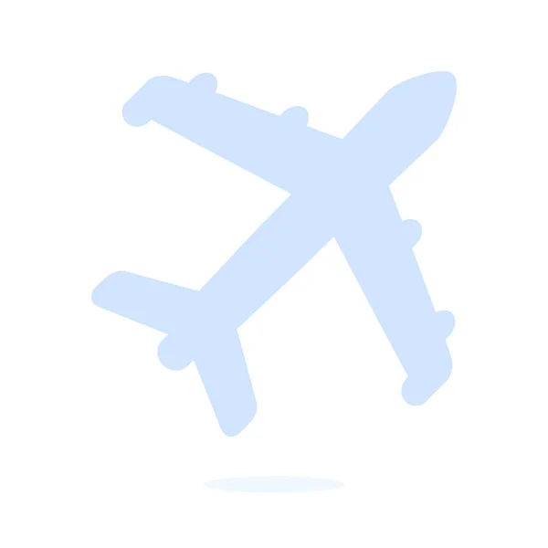 Αεροπλάνο Στο Εικονίδιο Ταξίδια Simbol Αεροπλάνο Αεροπλάνο Από Κάτω Πρόσημο — Διανυσματικό Αρχείο
