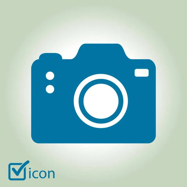 Simbolo Cámara Fotográfica Icono Signo Cámara Dslr Cámara Digital Estilo — Archivo Imágenes Vectoriales