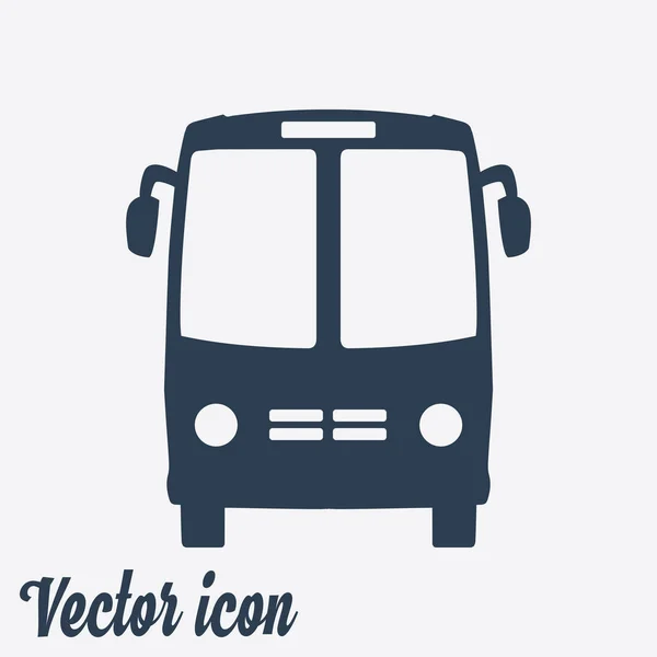 Icona Dell Autobus Simbolo Scuolabus — Vettoriale Stock