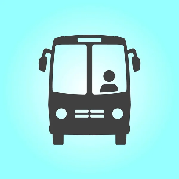 Icono Del Autobús Símbolo Autobús Escolar — Vector de stock